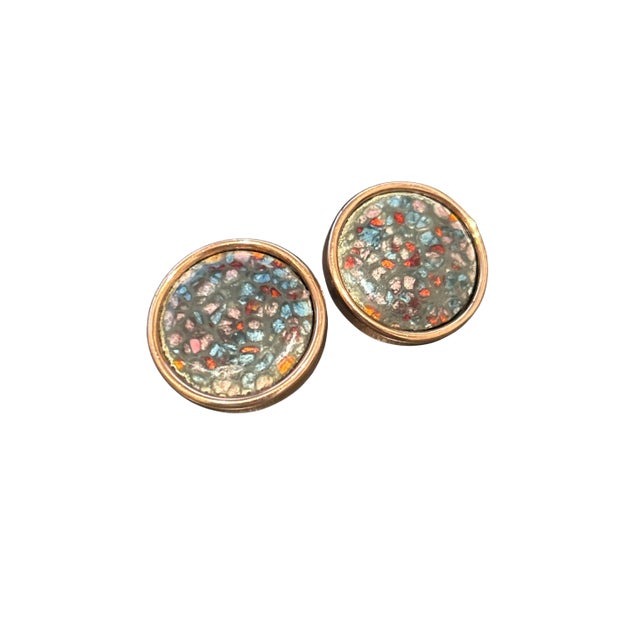 Vintage 1950s Matisse Renoir Copper Enamel Earrings Elevate your vintage jewelry collection with this exquisite Matisse...