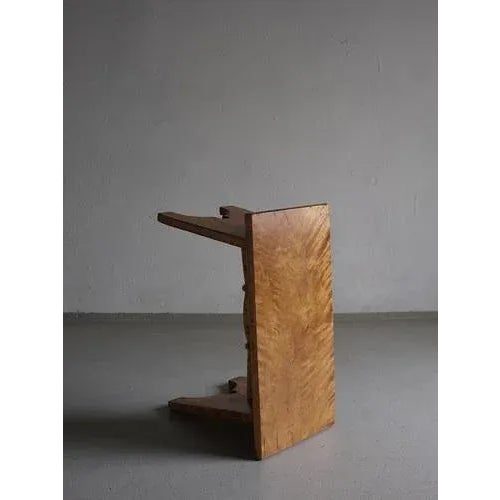 Rustic Rustic Karelian Birch Stool, 1950s For Sale - Image 3 of 6