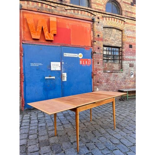 Extendable Beech Dining Table from Alma Tische For Sale - Image 3 of 11