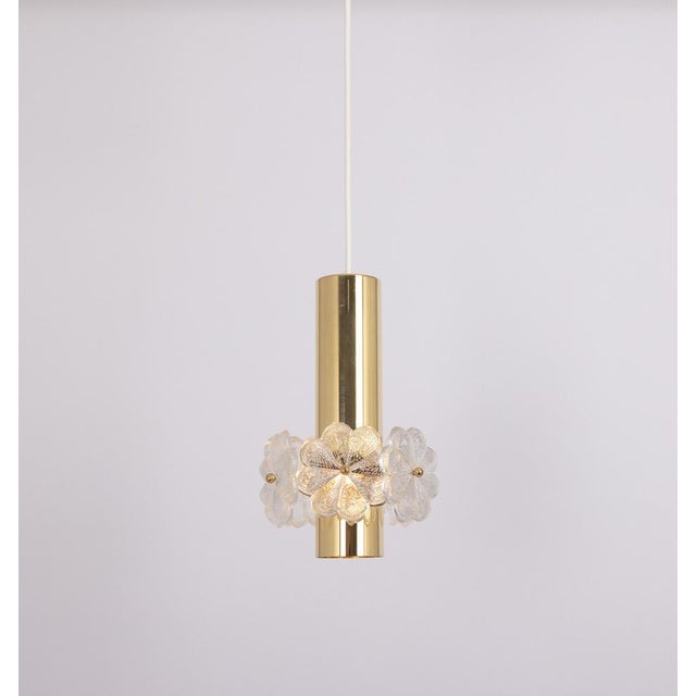 Small Brass Sputnik Pendant Light by Ernst Palme, Germany, 1960s For Sale - Image 9 of 15