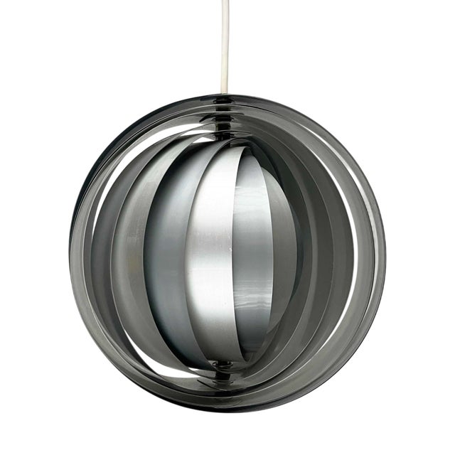 Mid-Century Modern East German Moon Pendant Lamp by Verner Panton for Erjoka, 1960s For Sale