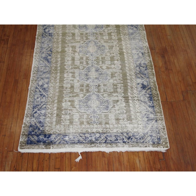 Early 20th Century Shabby Chic Turkish Gallery Rug - 5'6" x 10'11" For Sale - Image 4 of 6