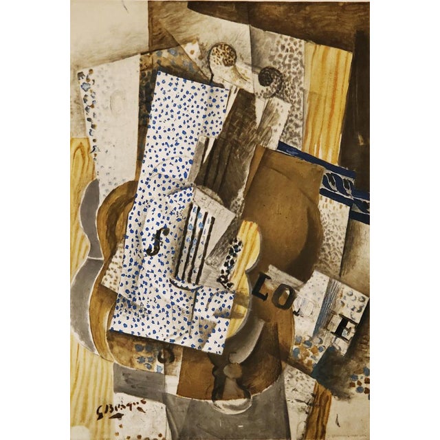 Georges Braque Violin, Melody Lithograph on Arches paper, 1962 Henri Deschamps Edition Produced on the occasion of the...