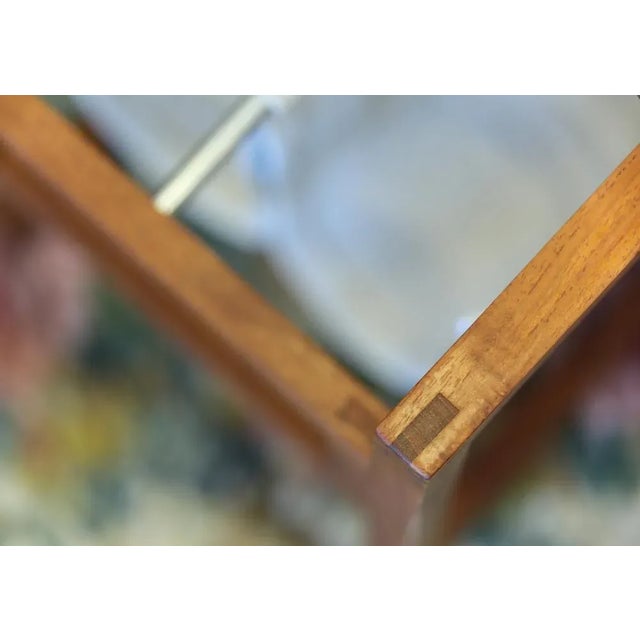 Danish Magazine Rack Teak in Linen by Henning Wind Hansen for Sika Møbler, 1960s For Sale - Image 10 of 11