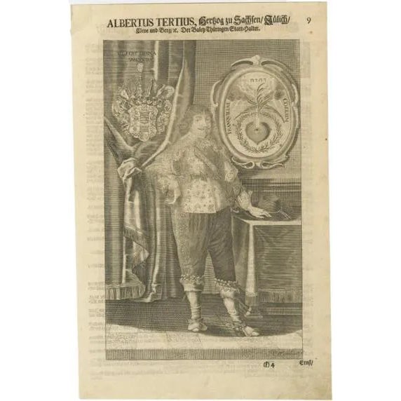 Albert III, 1708, Paper For Sale