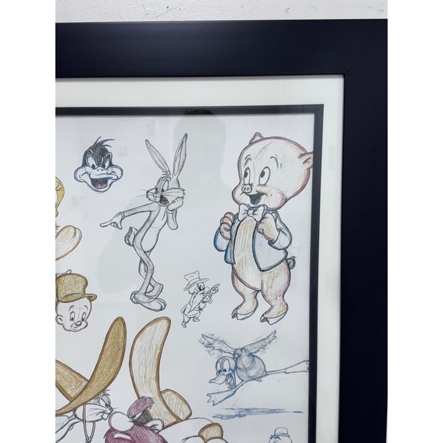 White Circa 1997 Virgil Ross for Warner Bros Titled “Bugs N Friends” Lithograph For Sale - Image 8 of 12