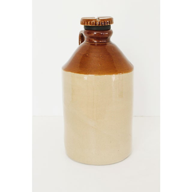 Pearsons of Chesterfield Vintage English Glazed Stoneware Jug. Handcrafted with a rustic finish.