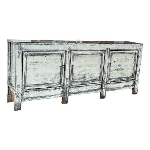 Distressed Finish Farmhouse Sideboard, Late 19th Century. For Sale