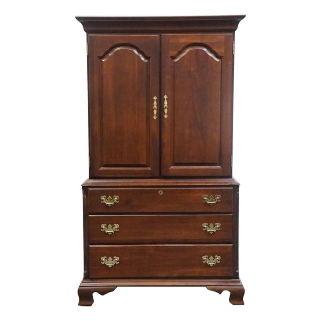 Kincaid Furniture Solid Commonwealth Cherry Traditional Style 39" Clothing Armoire For Sale