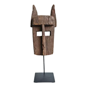 Early 20th Century Dogon Mali Mask on Stand