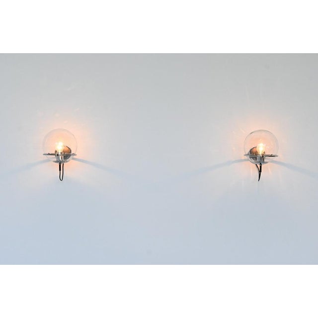 Raindrop Sconces by Frank Ligtelijn for Raak, Netherlands, 1970s, Set of 2 For Sale - Image 4 of 18