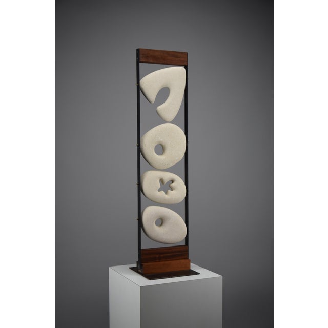 Piccolo Totem 03 Abstract Stone Sculpture by Alberto Cabiddu, Italy, 1999 For Sale - Image 9 of 14