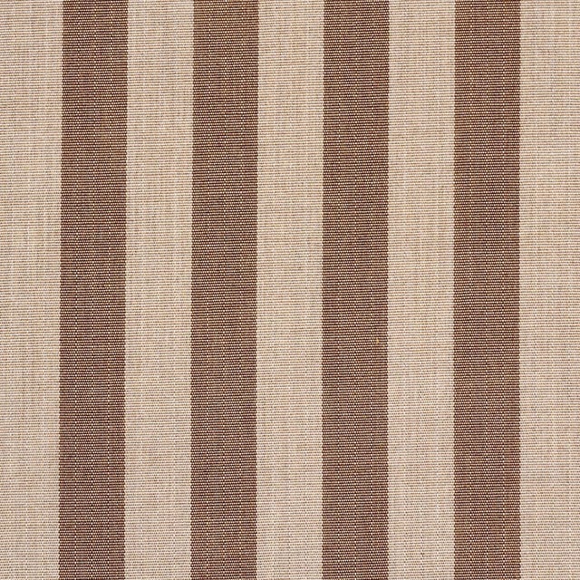 Schumacher SAMPLE - Schumacher Hanson Indoor/Outdoor Stripe Fabric In Flax For Sale - Image 4 of 4