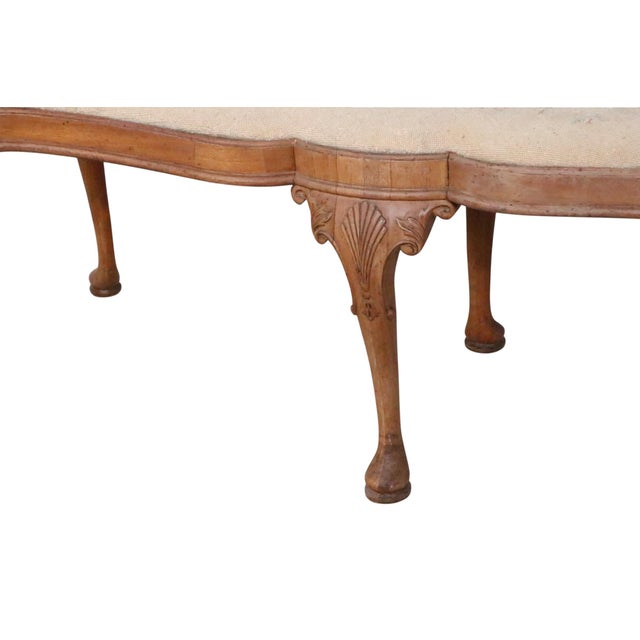 1970s Stylish Chippendale Revival Bench For Sale - Image 14 of 18