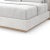 Modern Cream Upholstered King Bed For Sale - Image 3 of 4