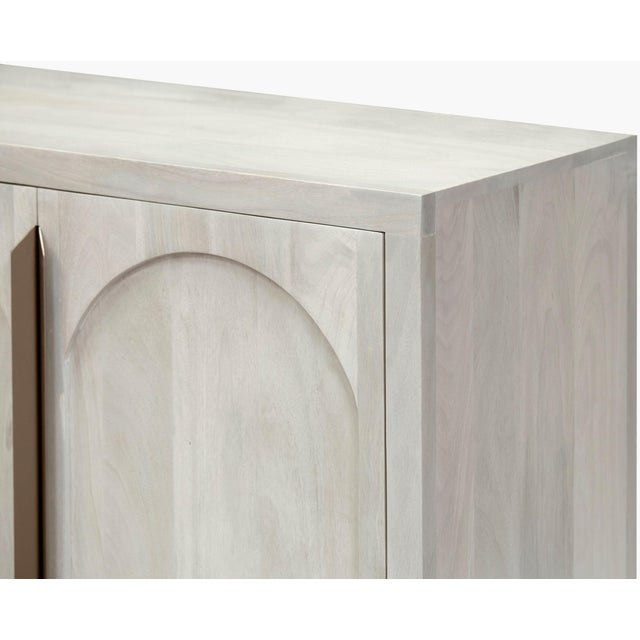 Contemporary Byron Cabinet White For Sale - Image 3 of 10