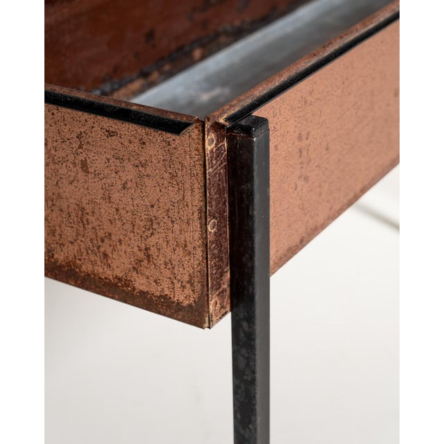 Rectangular Copper and Metal Planter, 1960s For Sale - Image 10 of 12