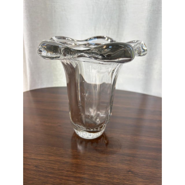 Crystal Vase by Pierre Davesn, 1950s For Sale - Image 4 of 14