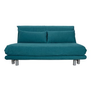 Turquoise Blue Fabric Multy Three-Seater Sofa with Manual Sleeper Function from Ligne Roset For Sale