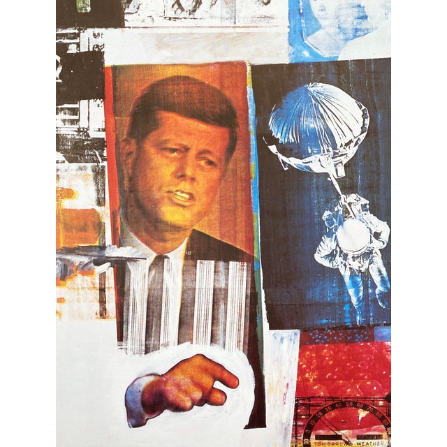 Mid-Century Modern Robert Rauschenberg Vintage 1993 Pop Art Offset Lithograph Print " Retroactive " 1964 For Sale - Image 3 of 12