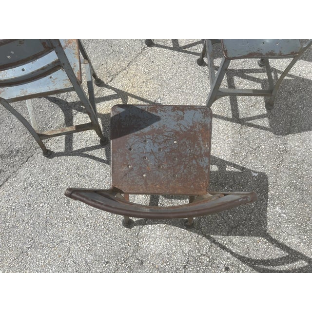 1940s Toledo Steel Dining Chair, Industrial, Usa - Set of 6 For Sale - Image 12 of 12