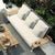 Wood Teak and Fabric Steel Fenc-E-Nature Outdoor Sofa by Philippe Starck for Cassina For Sale - Image 7 of 9