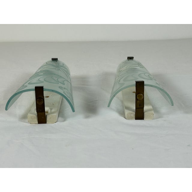Wall Lamps by Pietro Chiesa for Fontana Arte, 1950s, Set of 2 For Sale - Image 6 of 15