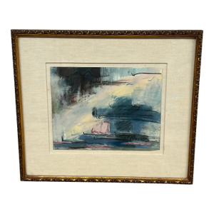 Nancy Willis Berlin Signed Pastel/Oil on Paper, Circa 1985