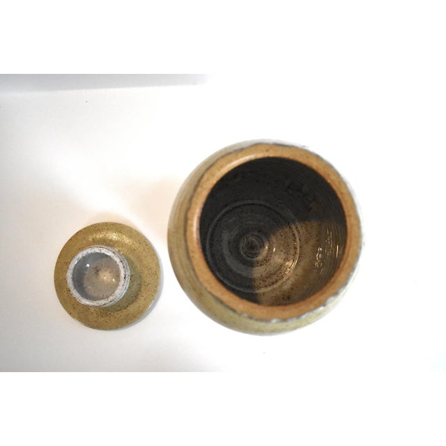 Mid-Century Studio Pottery Earthenware Jar For Sale In San Francisco - Image 6 of 9