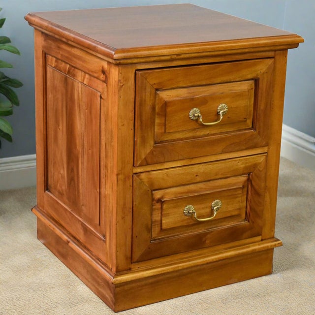 Legacy 2 Drawer File Cabinet - Light Brown Walnut For Sale - Image 10 of 11