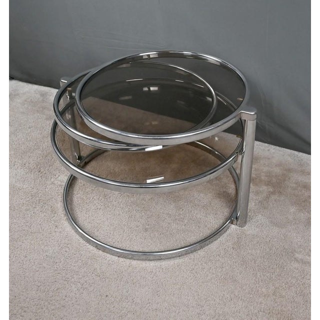 Milo Baughman Coffee Table with Swiveling Tops attributed to Milo Baughman, 1970 For Sale - Image 4 of 18