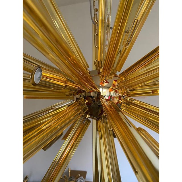 Glass Sputnik Chandelier in Murano Glass Style by Simoeng For Sale - Image 7 of 11
