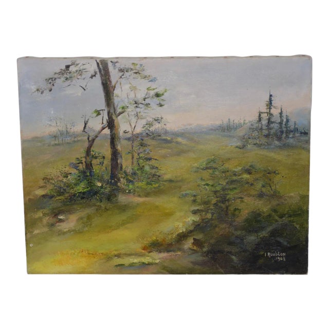 Irina Roublon Belotelkin (Russian / American, 1913-2009) "Spring in California" Oil Painting C.1960s For Sale