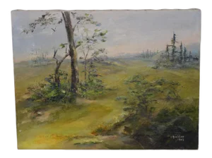 Irina Roublon Belotelkin (Russian / American, 1913-2009) "Spring in California" Oil Painting C.1960s
