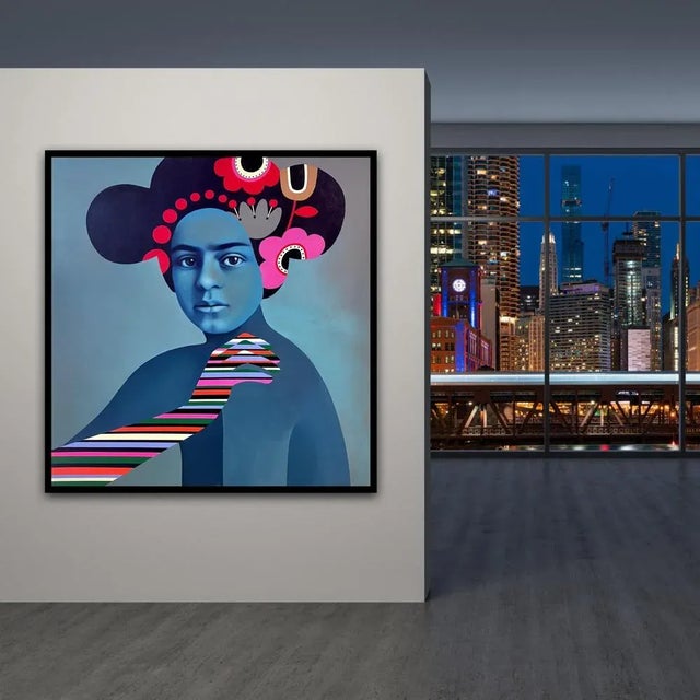 Early 21st Century Ramona Nordal, Hustler FK, 2022, Acrylic on Canvas For Sale - Image 5 of 7