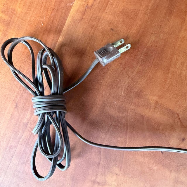 Mid-Century Tapered Ceramic Lamp With Brushed Glaze For Sale In Cleveland - Image 6 of 11