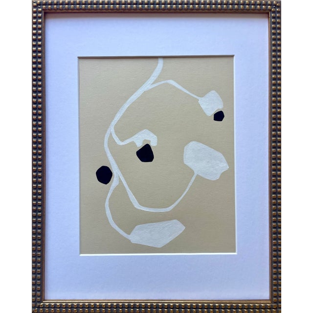 Contemporary 2025 Contemporary Abstract Gallery Wall Collection of Paintings on Paper and Canvas by Artist r.k. Red - Set of 4 For Sale - Image 3 of 11