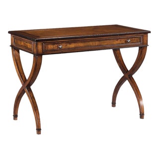 Woodbridge Furniture Bedside Writing Table in Bordeaux Finish For Sale