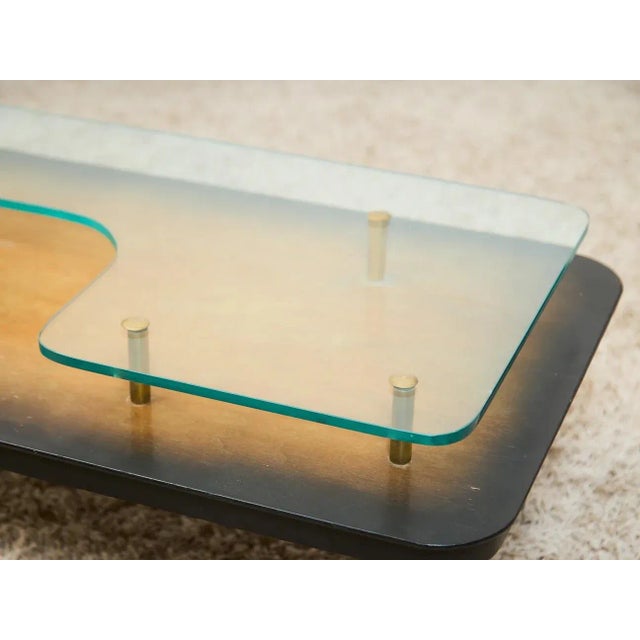 Italian Mid Century 2 Tier Coffee Table For Sale In Los Angeles - Image 6 of 9