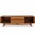 Brown Young Manufacturing Mid Century Walnut Curved Credenza and Hutch For Sale - Image 8 of 12