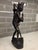 Realism Mid-Century Balinese Macassar Ebony Cockfighter Sculpture - 12.5” For Sale - Image 3 of 12