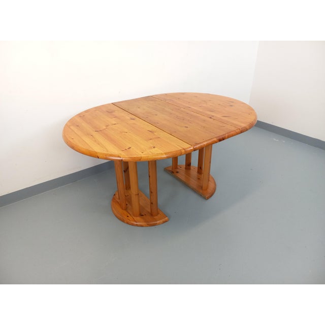 Vintage Scandinavian Round Dining Table in the style of Rainer Daumiller, 1960s For Sale - Image 16 of 18