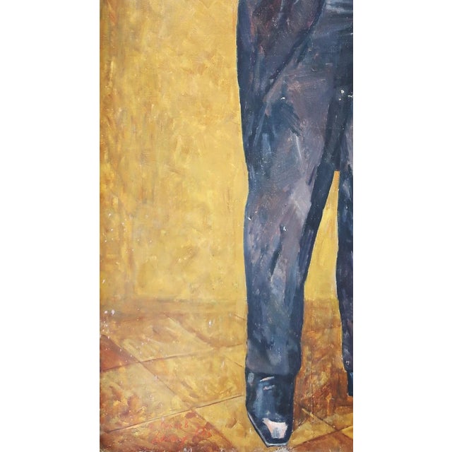 Karl Marx Portrait Painting, Original Socialist Realism, Ukrainian Art 203-115 For Sale - Image 4 of 6