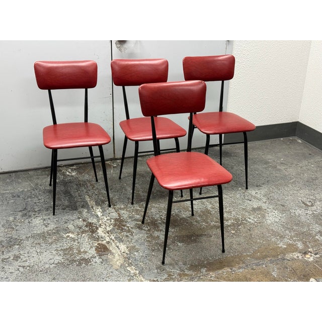 Italian Italian Circa 1930's Modernist Dining Chairs, Set of Four For Sale - Image 3 of 12