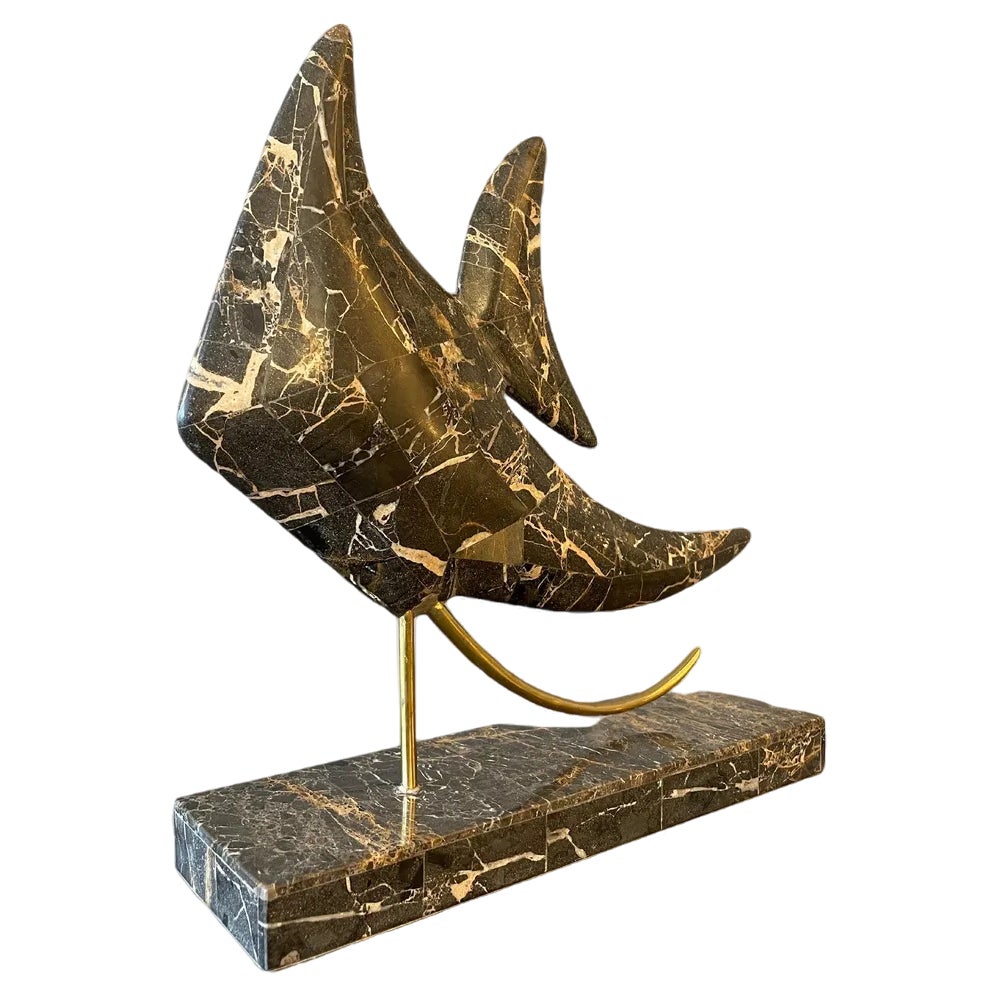 Tropical Fish Marble Sculpture by Maitland Smith, 1980s | Chairish