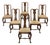 Set of 6 Antique Queen Anne Chestnut Dining Chairs For Sale
