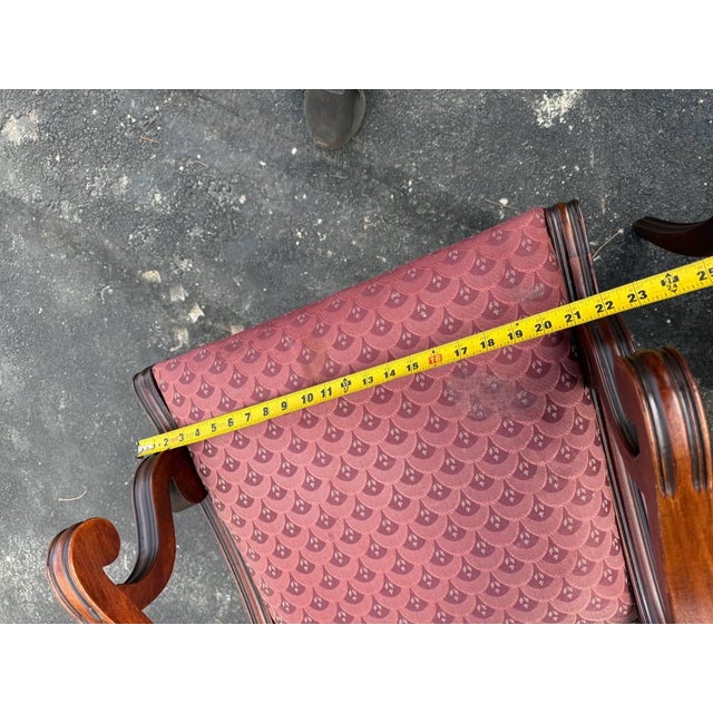 Vintage Regency Duncan Phyfe Style Harp Back Lyre Back Dining Chairs by Hathaway's For Sale - Image 17 of 18