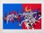 Raymond Moretti, Rimbaud's Illuminations in Blue and Red, Screen Print For Sale - Image 6 of 6