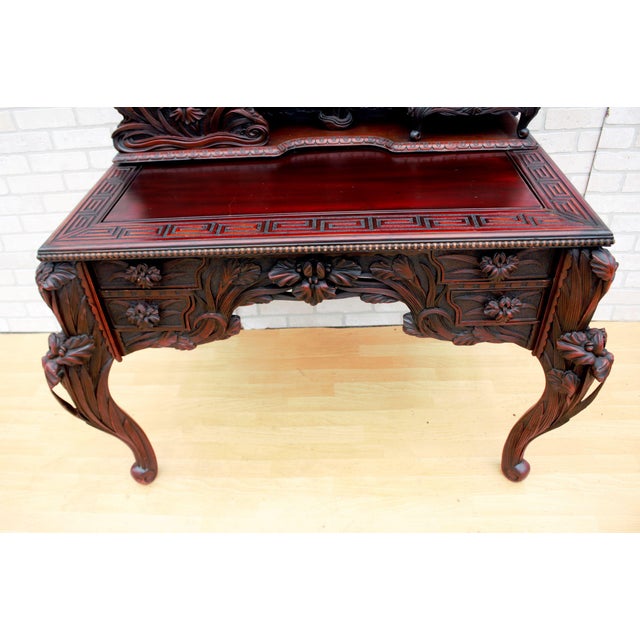 Antique Japanese Carved Writing Desk Chairish