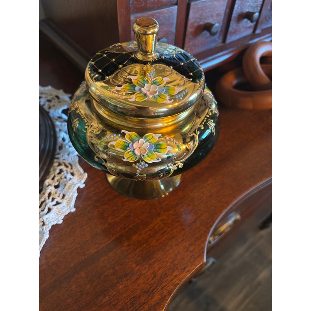 1960s Venetian Murano Style Candy Dish For Sale - Image 4 of 4